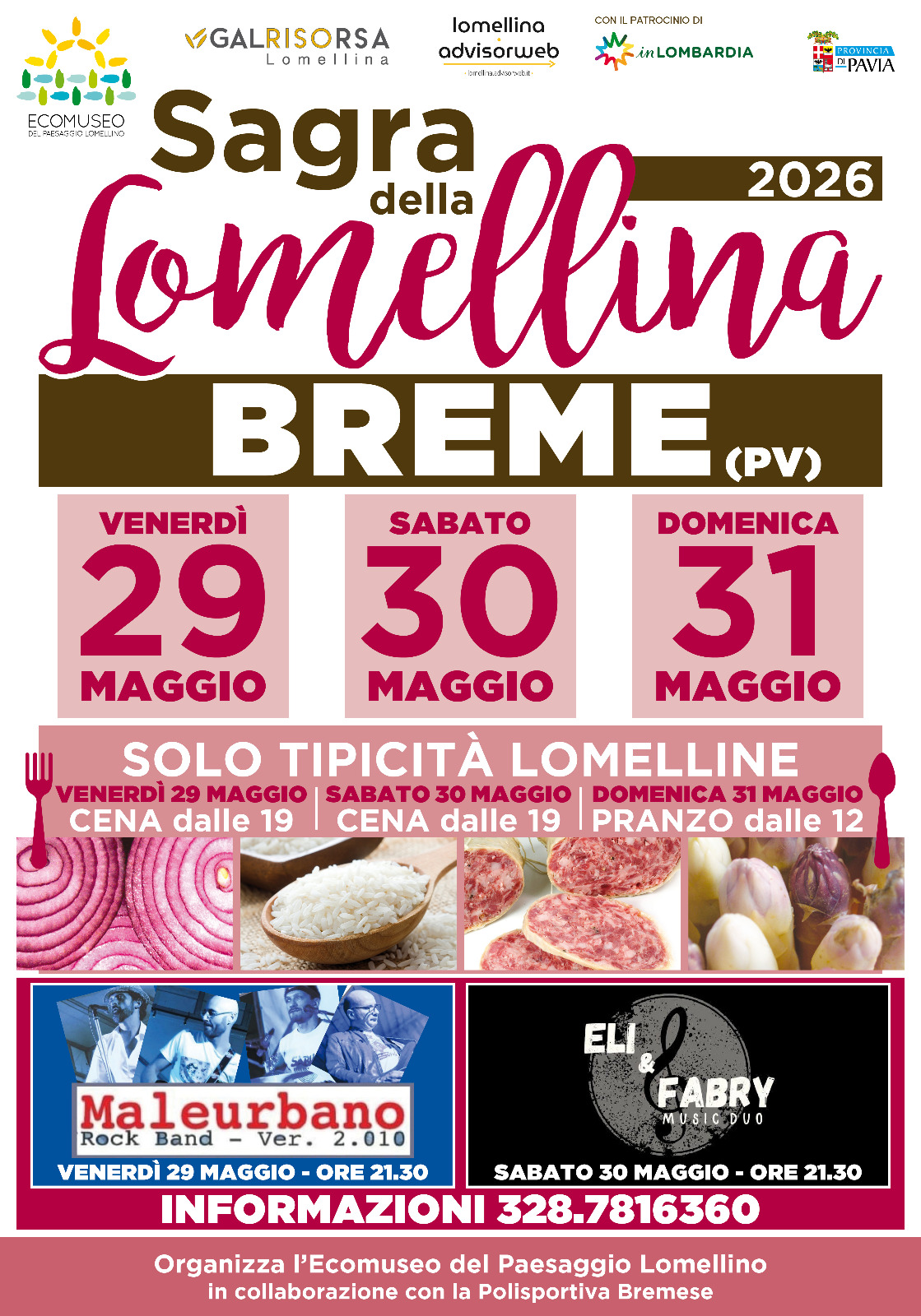 locandina della Sagra della Lomellina