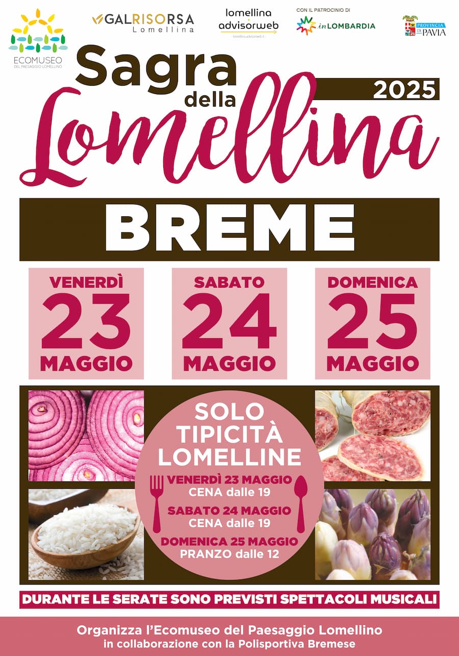 locandina della Sagra della Lomellina