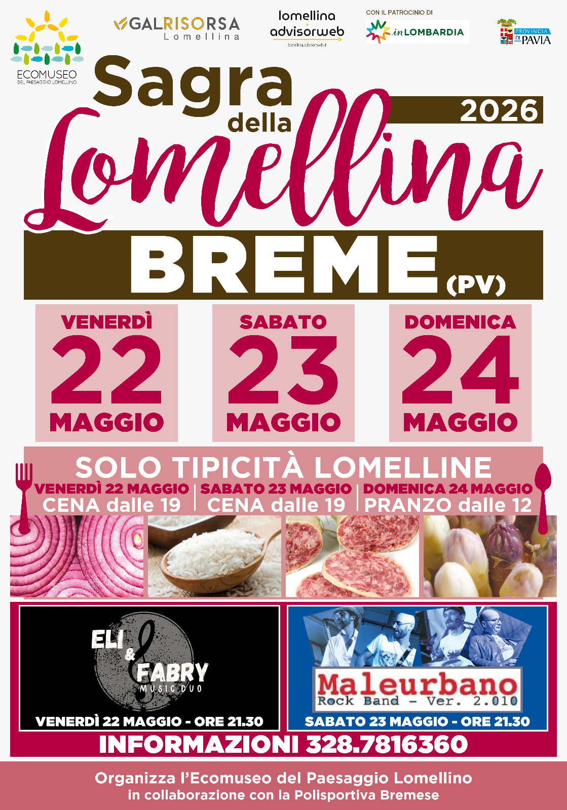 locandina della Sagra della Lomellina